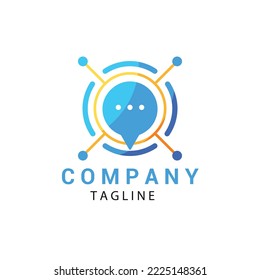 plantilla de diseño de comunicación de diseño plano