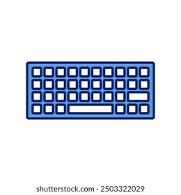 flat design computer keyboard vector icons