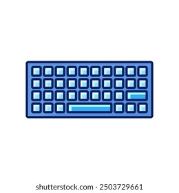 flat design computer keyboard vector icons