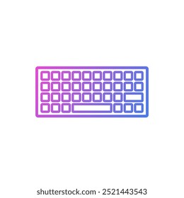 flat design computer keyboard vector icons