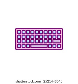 flat design computer keyboard vector icons