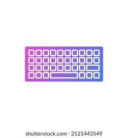 flat design computer keyboard vector icons