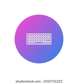 flat design computer keyboard vector icons