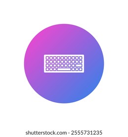 flat design computer keyboard vector icons