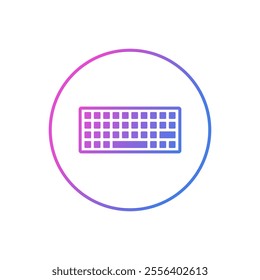 flat design computer keyboard vector icons