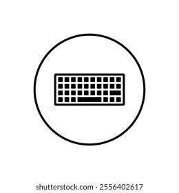 flat design computer keyboard vector icons