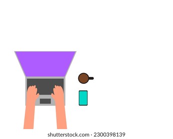 flat design computer science vector illustration