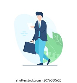 Flat design concept about education