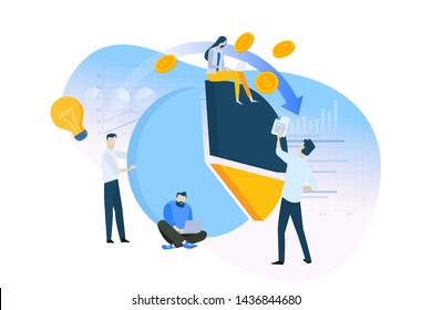 Flat design concept of analysis, planning, market research, finance, investment. Vector illustration for website banner, marketing material, business presentation, online advertising. Flat design concept of analysis, planning, market research, finance, investment. Vector illustration for website banner, marketing material, business presentation, online advertising.