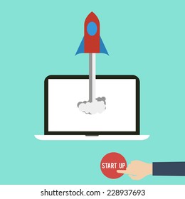 Flat design concept banners for websites and apps development. Vector illustration
