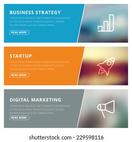 Flat design concept for business strategy,startup and digital marketing