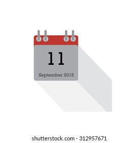 Flat Design Concept Calendar Vector Illustration 