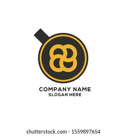 Flat Design Concept coffee for company, business card and brochure