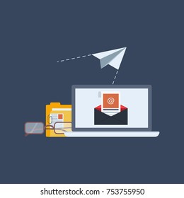 Flat design concept Icons for business, web and mobile services.