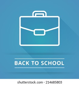 Flat design concept icons for education. Vector illustration