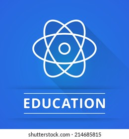 Flat design concept icons for education. Vector illustration