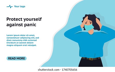 Flat design concept on healthcare start theme. Vector illustration mock-up for website and mobile page. Landing template