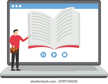 Flat design concept online books store.

