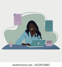 Flat design concept for online education, trainings and courses, training, video lessons. Vector illustration for website banner, marketing material, presentation template, internet advertising.
