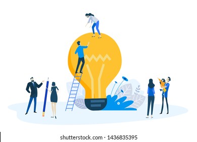 Flat design concept of
Vector illustration for website banner, marketing material, business presentation, online advertising.