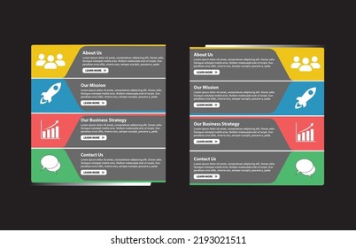 Flat design concept for website template - about us, our mission, business strategy, contact web banners or headers vector illustration.web banners.web banner sets