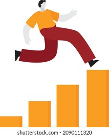 Flat Design Concepts Become successful, team leads to success, way to success, on top of success. Concept for web design