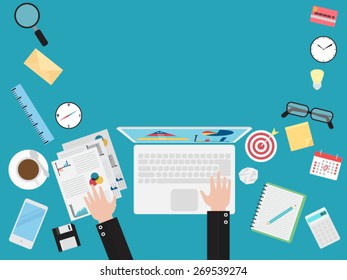flat design concepts for business