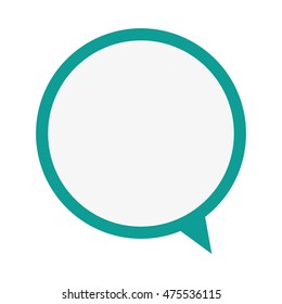 flat design conversation bubble icon vector illustration