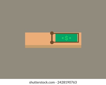 flat design corruption vector illustration