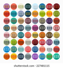 Flat design: countdown
