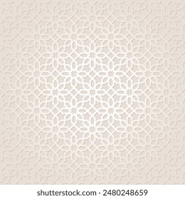 Flat design creative arabic pattern background