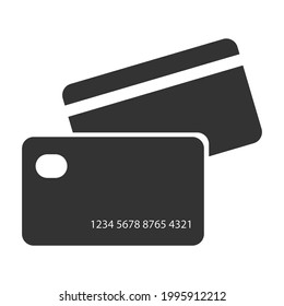 Ilustración vectorial de tarjetas de crédito de diseño plano sobre fondo blanco. Tarjeta de crédito en línea para tiendas y compras. 