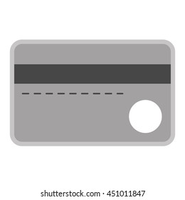 flat design credit or debit card icon vector illustration