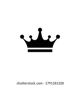 flat design crown icon vector illustration