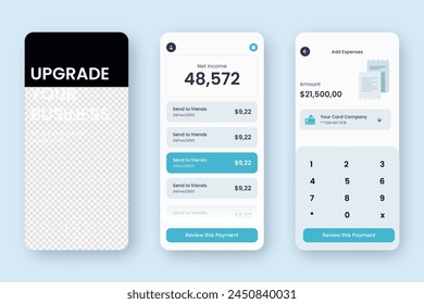 Flat design cryptocurrencies app template vector design in eps 10