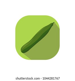 Flat design cucumber