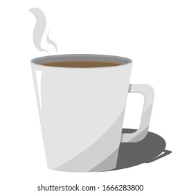 Flat Design Cup of Coffee