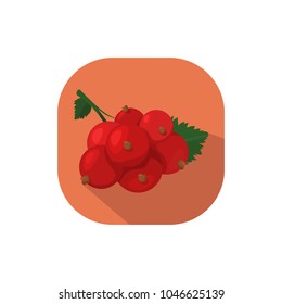 Flat design currant