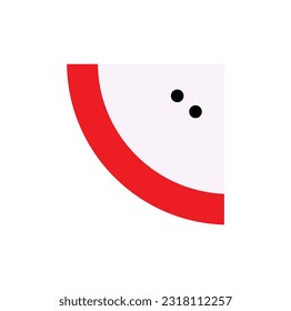 flat design of cut fruit with into parts