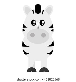 Cute Zebra Outline Vector Illustration On Stock Vector (Royalty Free ...