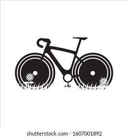 flat design cyle logo or icon