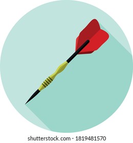 Flat design Dart. Vector illustration