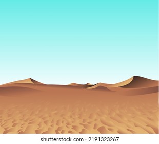 flat design desert illustration during the day