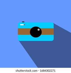 flat design, digital cameras and shadows for posters and more
