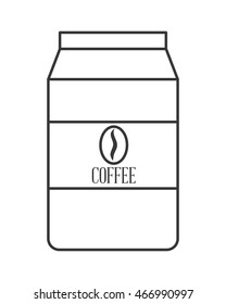 flat design disposable coffee cup icon vector illustration