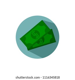 Flat design dolar bills