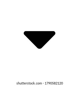 flat design down arrow icon vector illustration