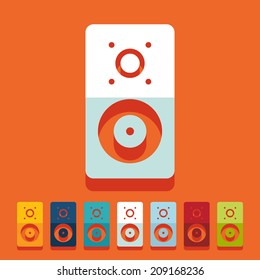 Flat design: dynamic