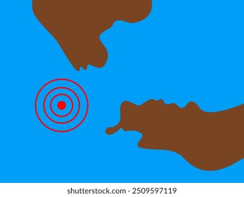 ilustração de vetor de terremoto de design plano