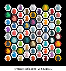 Flat design: easter egg